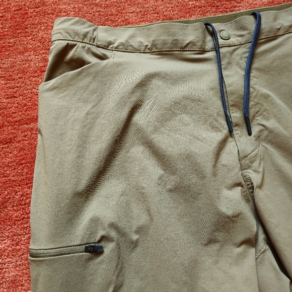 MOUNTAIN HARDWEAR NYLON HIKING MEN'S BASIN PULL-ON OUTDOOR PANTS SIZE XXL TAN - Picture 5 of 9